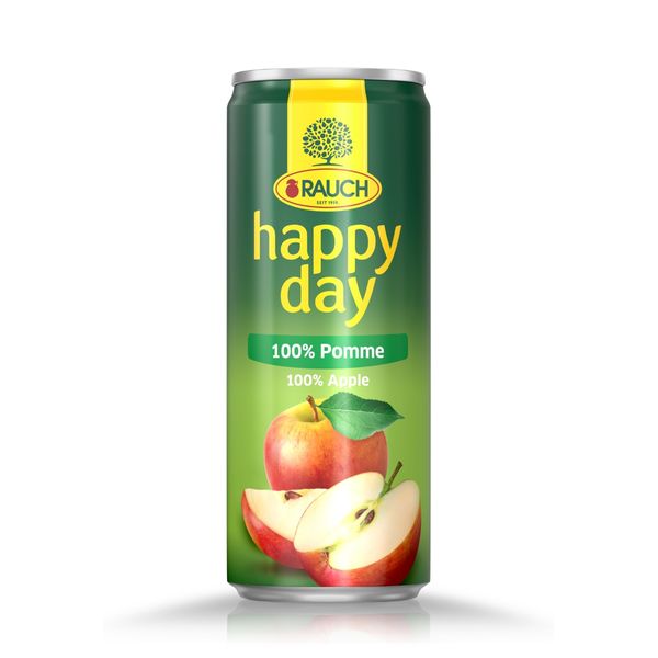 Happy Day Jablko 100% 0,33 L - plech