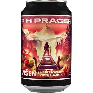 F.H. PRAGER Cider Višeň 0,33 L - plech