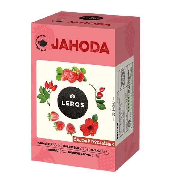 LEROS Čajový dýchánek Jahoda 20x2g thumbnail