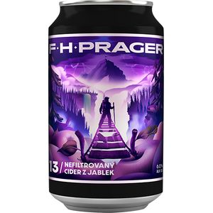 F.H. PRAGER Cider 13° 0,33 L - plech