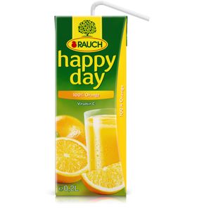HAPPY DAY Pomeranč 100% 0,2 L - Tetra Pak